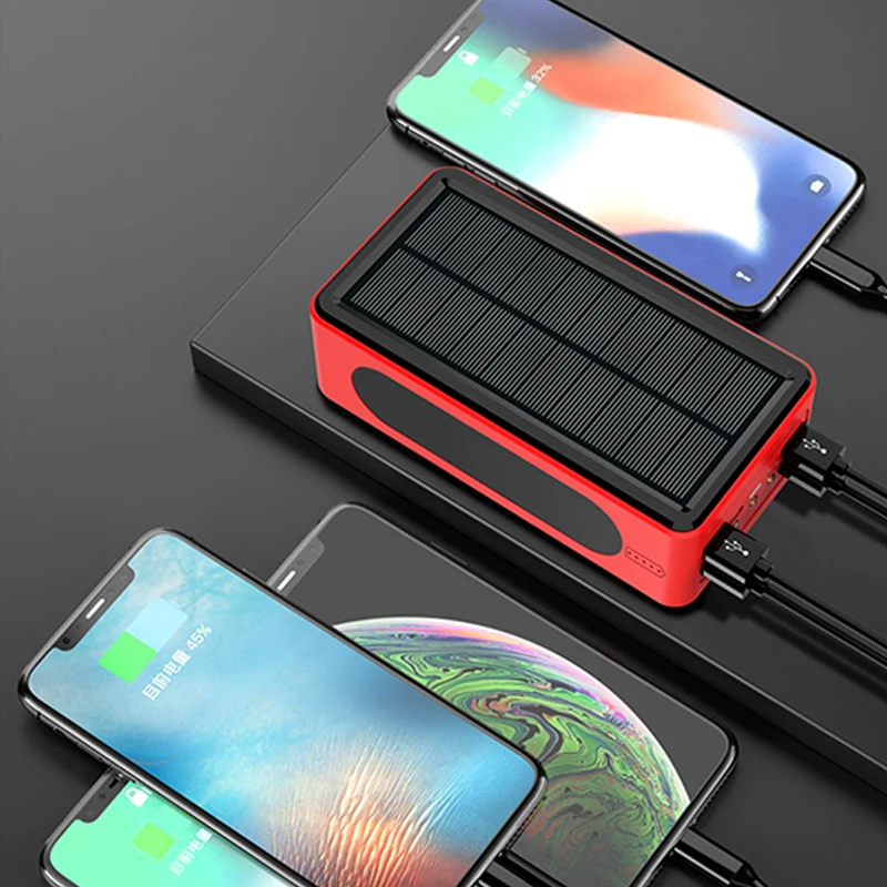 

2022.99000mAh Power Bank Protable 4USB QC PD 3.0 PoverBank Fast Charging PowerBank External Battery Charger For 10 9