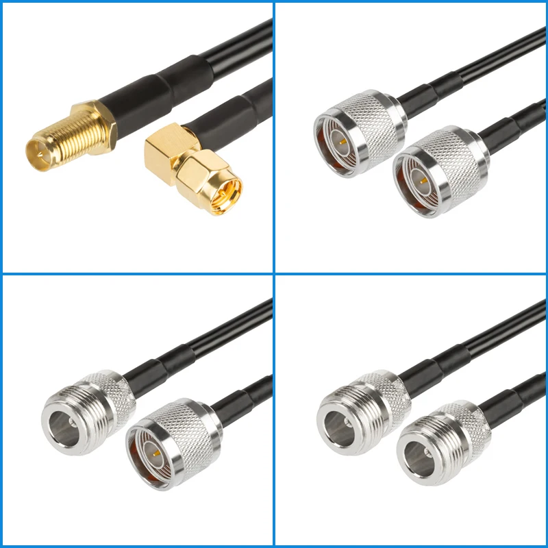 Коаксиальный Удлинительный кабель с разъемом SMA типа папа на N RG58 0 3-50 м