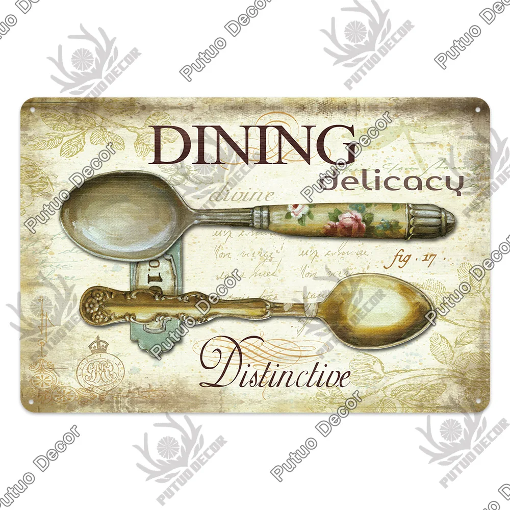 

Металлическая табличка Putuo Decor Ретро