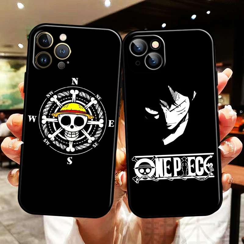 

One Piece Luffy Logo For Apple iPhone 13 12 11 Pro Max 13 12 Mini 5 5s 6 6S 7 8 Plus SE2020 X XR XS Max Phone Case Funda Back