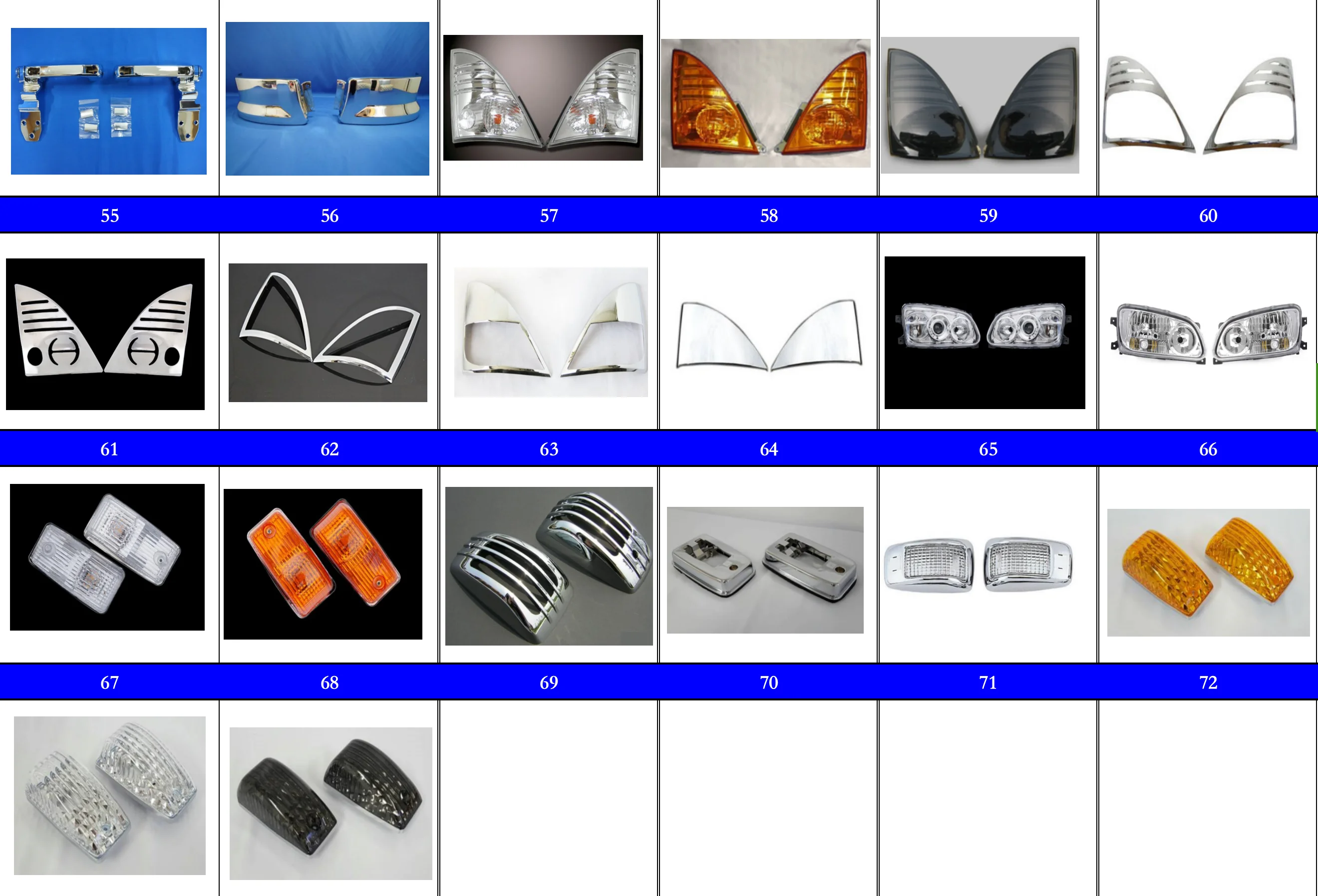 Хромированная крышка дверной ручки для грузовика HINO 700 PROFIA MEGA