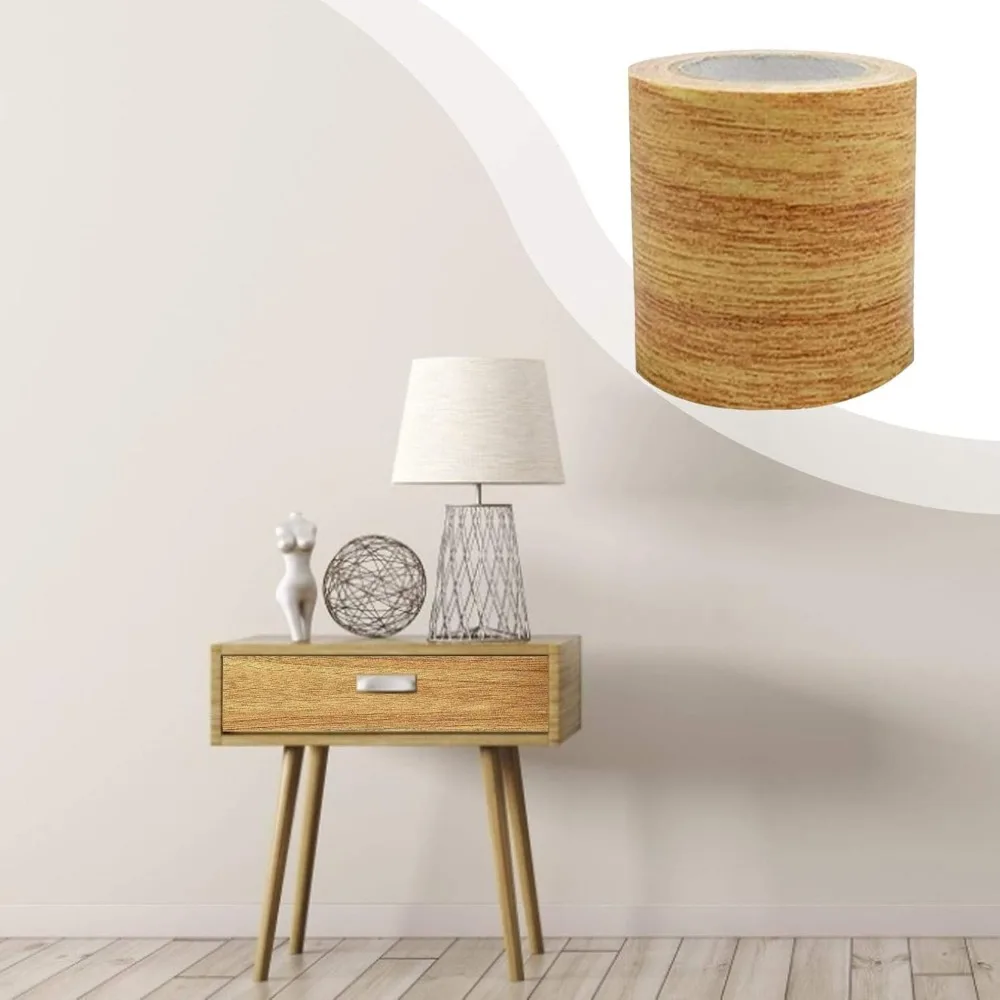 2 x 15 футов ремонт с эффектом древесины клейкая имитация лента для ремонта царапин