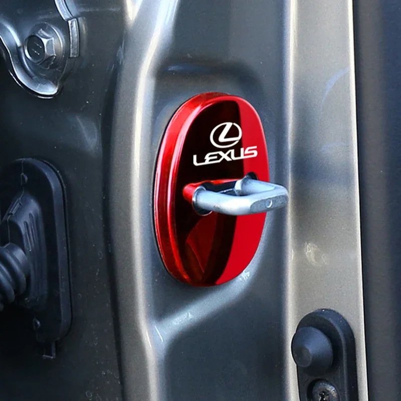 4 шт. металлический автомобильный Стайлинг дверной замок защитный чехол для Lexus F