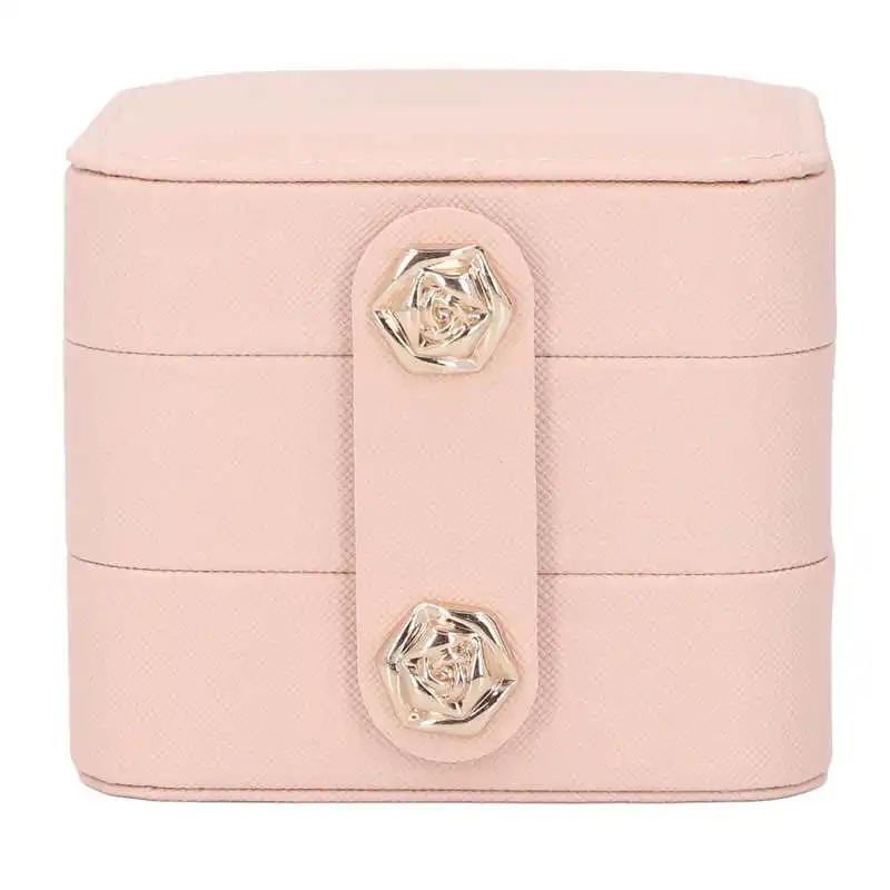 

Jewelry Box Jewelry Travel Case Retro Multi Layer for Necklace