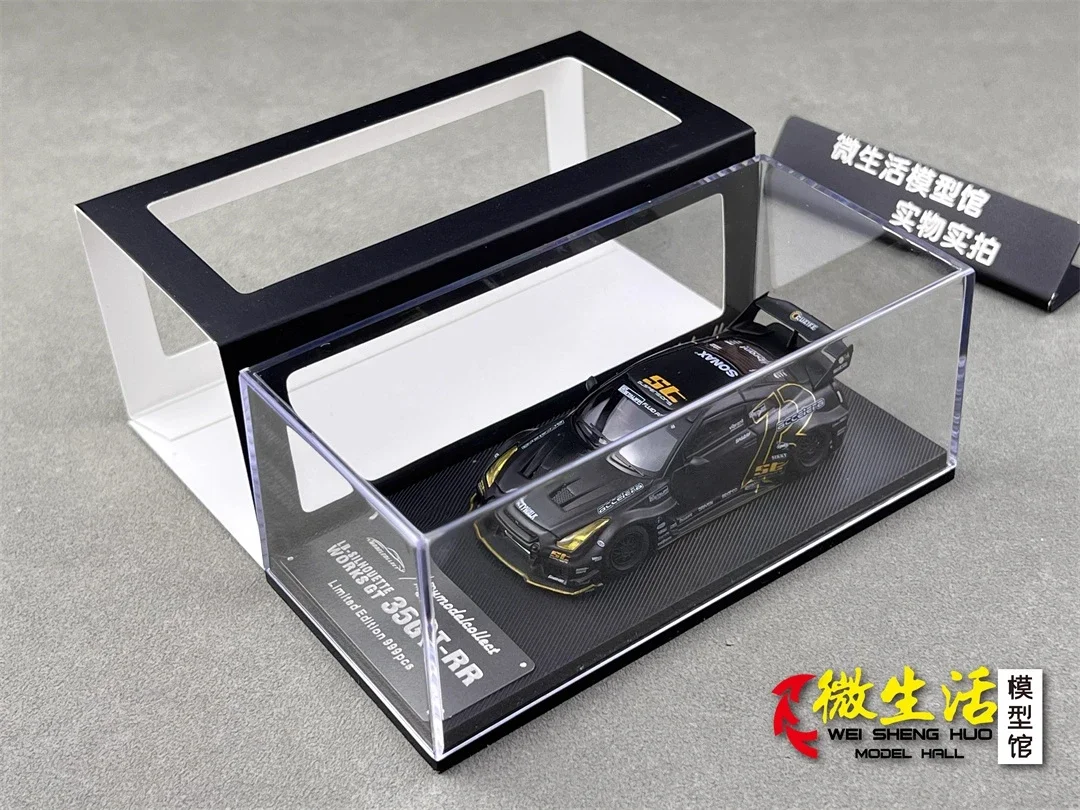 Фото Готовые акции MC 1:64 LB 35GT-RR Matte Black Коллекция Подарочная масштабная модель автомобиля №2