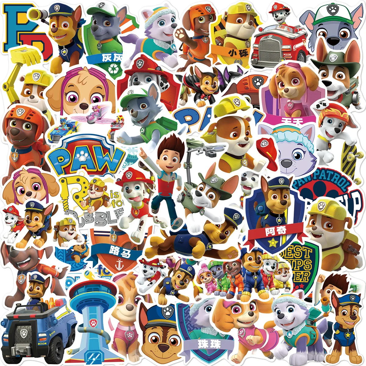 10/30/50 шт. Милые наклейки с собачьим патрулем Аниме DIY Граффити Автомобиль
