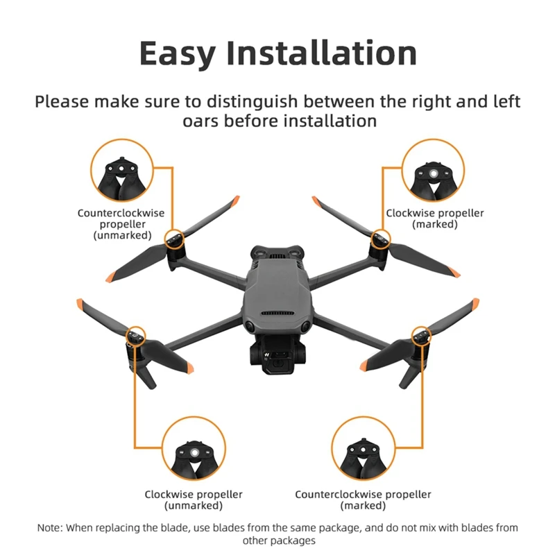 Пропеллер 9453T для DJI Mavic 3 Pro Classic быстросъемный складной реквизит сменный