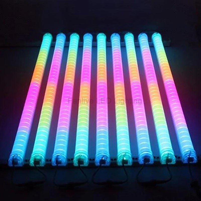 (10 шт./лот) светодиодная неоновая панель 1 м dc24v dmx512 rgb цифровая трубка/Светодиодная