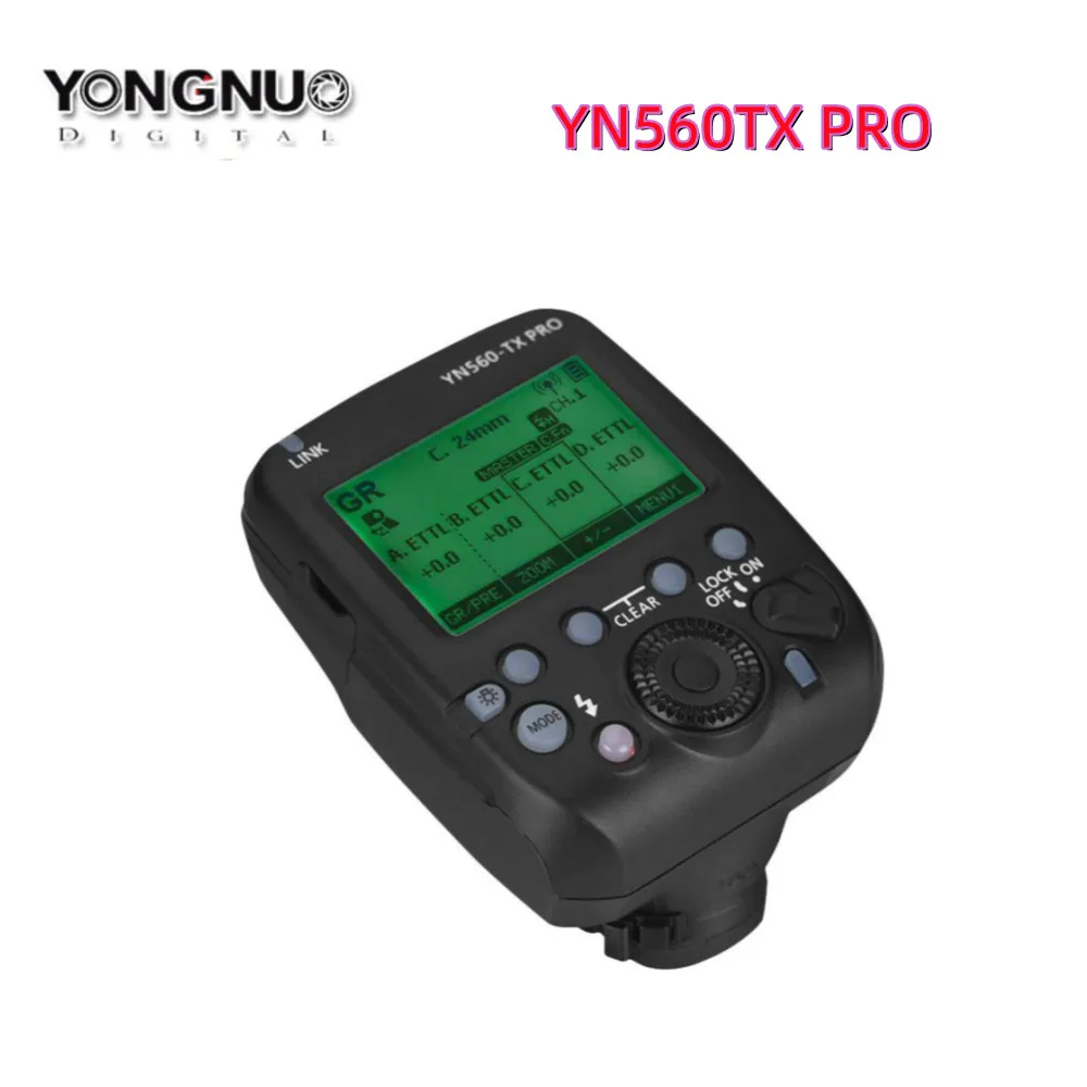 YONGNUO YN560-TX PRO 2.4G On-camera Flash Trigger Wireless Transmitter for Canon DSLR Camera YN862/YN968/YN200/YN560 Speedlite