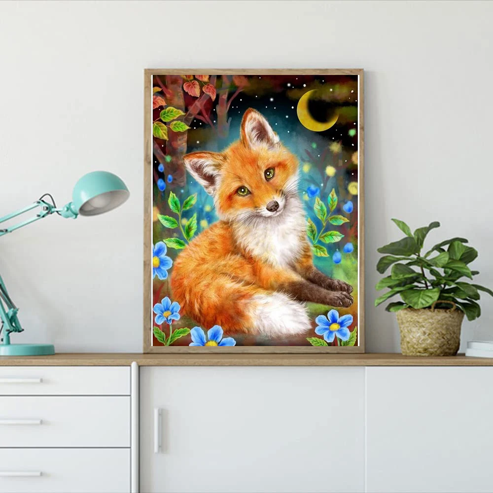 Набор для алмазной живописи взрослых 5D полное сверление круглые алмазные