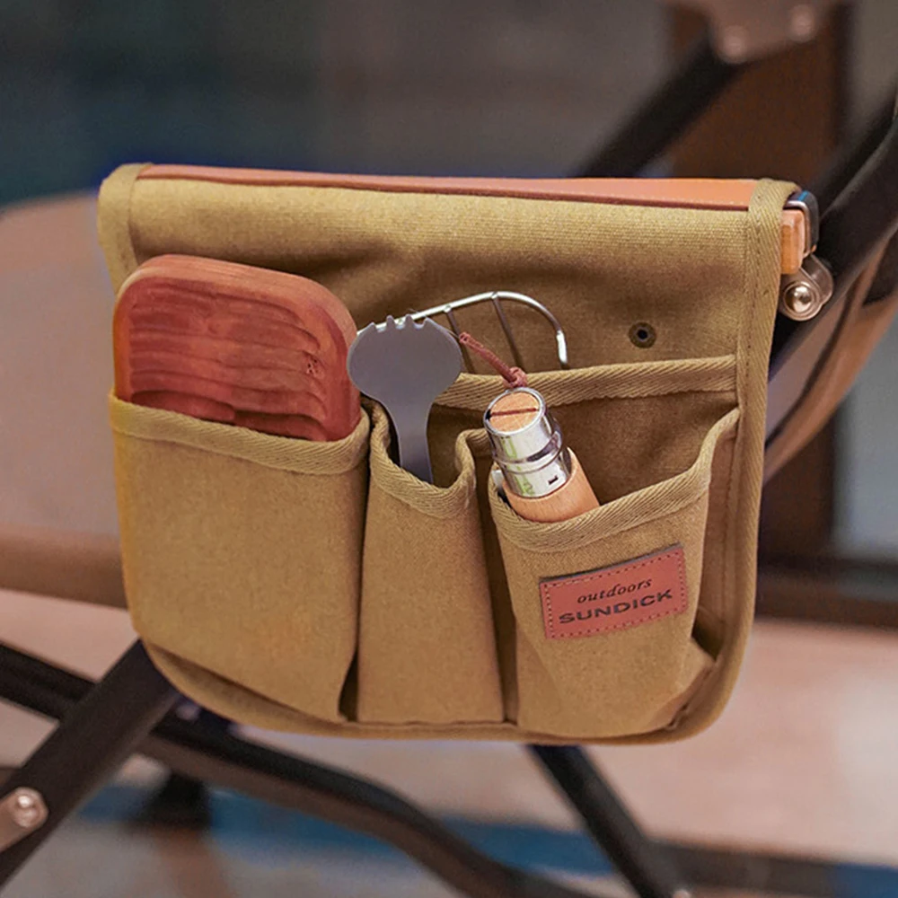 

Outdoor Camping Chair Armrest Storage Bag Canvas Folding Chair Organizer Side Pocket Pouch Bag for Camping Picnic Fishing Bag