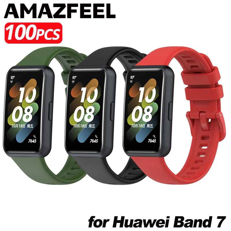 

Ремешок силиконовый для смарт-браслета Huawei Band 7, 100 шт.