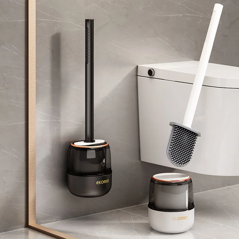 

Bathroom Toilet Brush Holder Cleaning Tools Wall Mounted Durable Vertical Toilet Brush