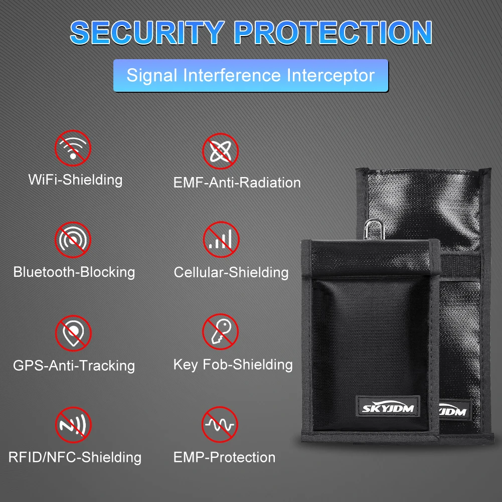 Женская сумка для защиты от радиационного сигнала автомобильного ключа радиации