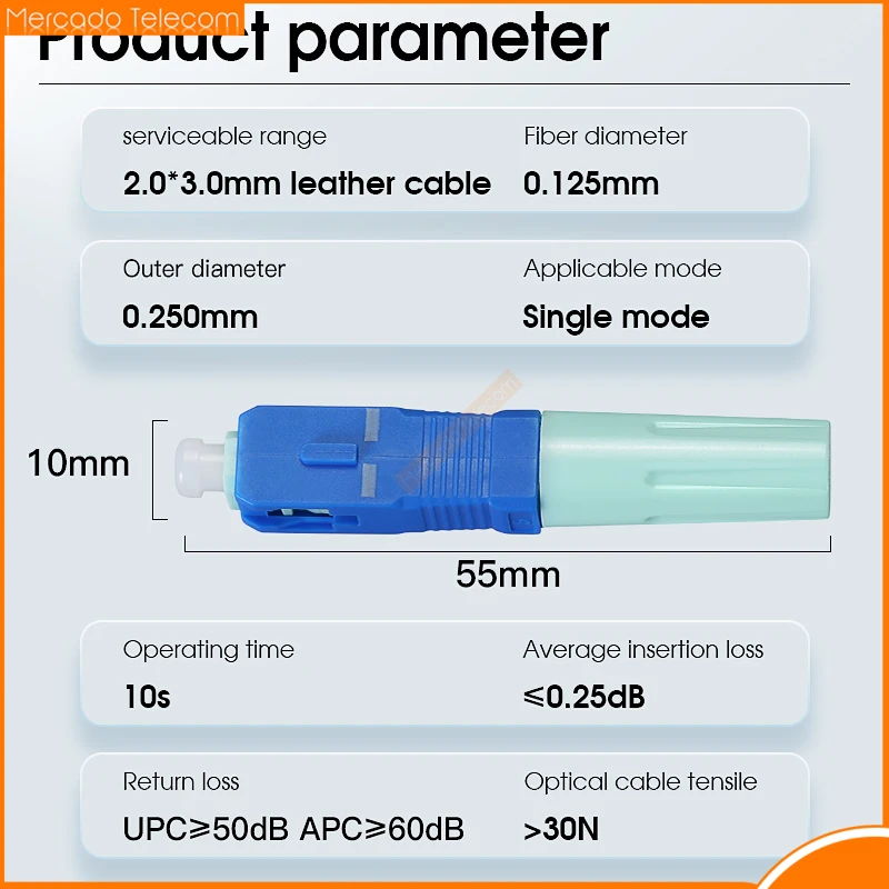 Best price SC APC SM Single-Mode Optical Connector FTTH Tool Cold Connector Tool SC UPC Fiber Optic Fast Connector