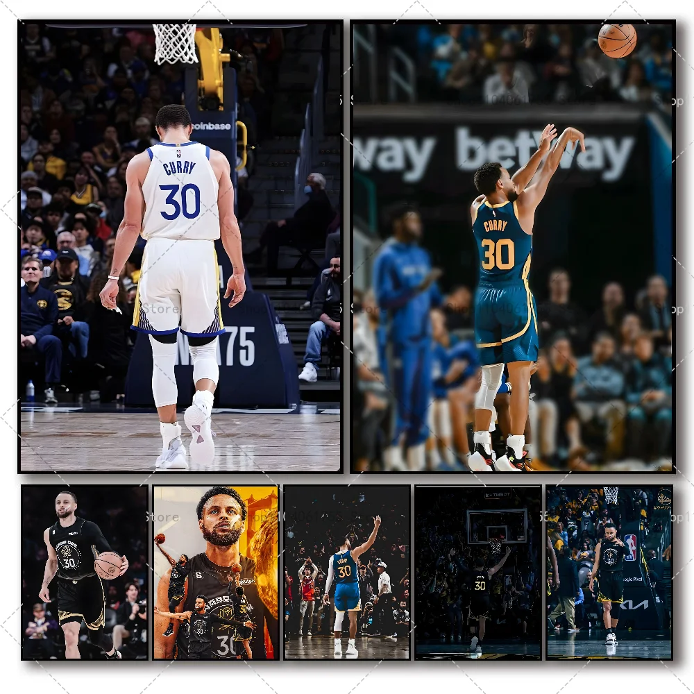 S-Stephen супер звезда C-карри плакат самоклеящаяся искусство детской Кофейни бара