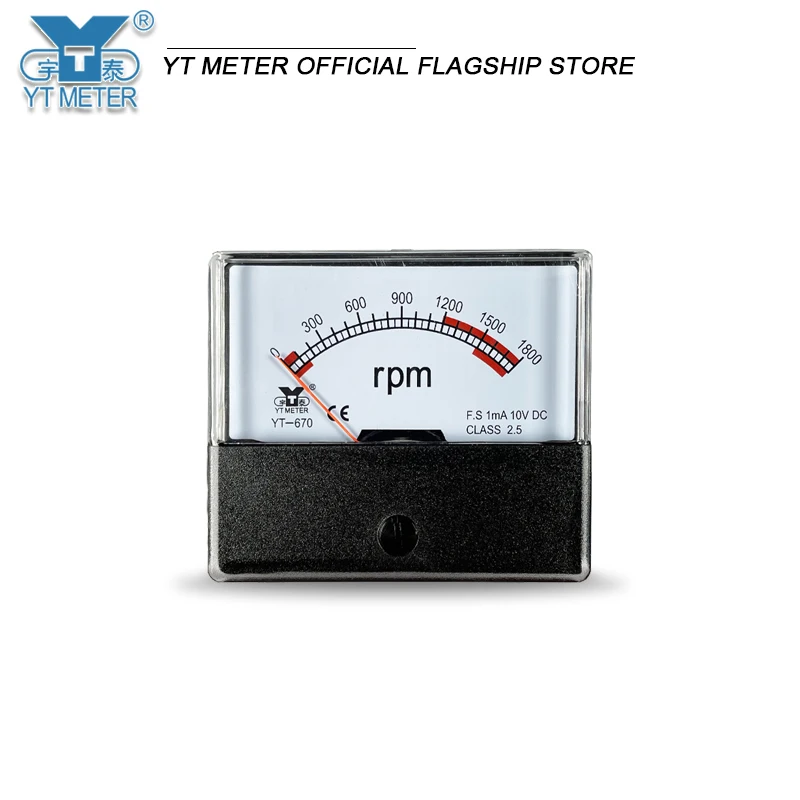 Тахометр YT670 1800 об/мин напряжение 10 В постоянного тока 220 переменного 30 DH670