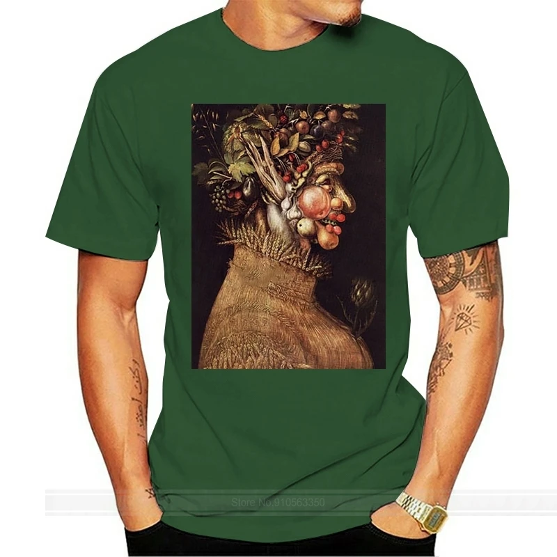 

Summer 1 T Shirt by Giuseppe Arcimboldo Men T-shirt male brand teeshirt men summer cotton t shirt