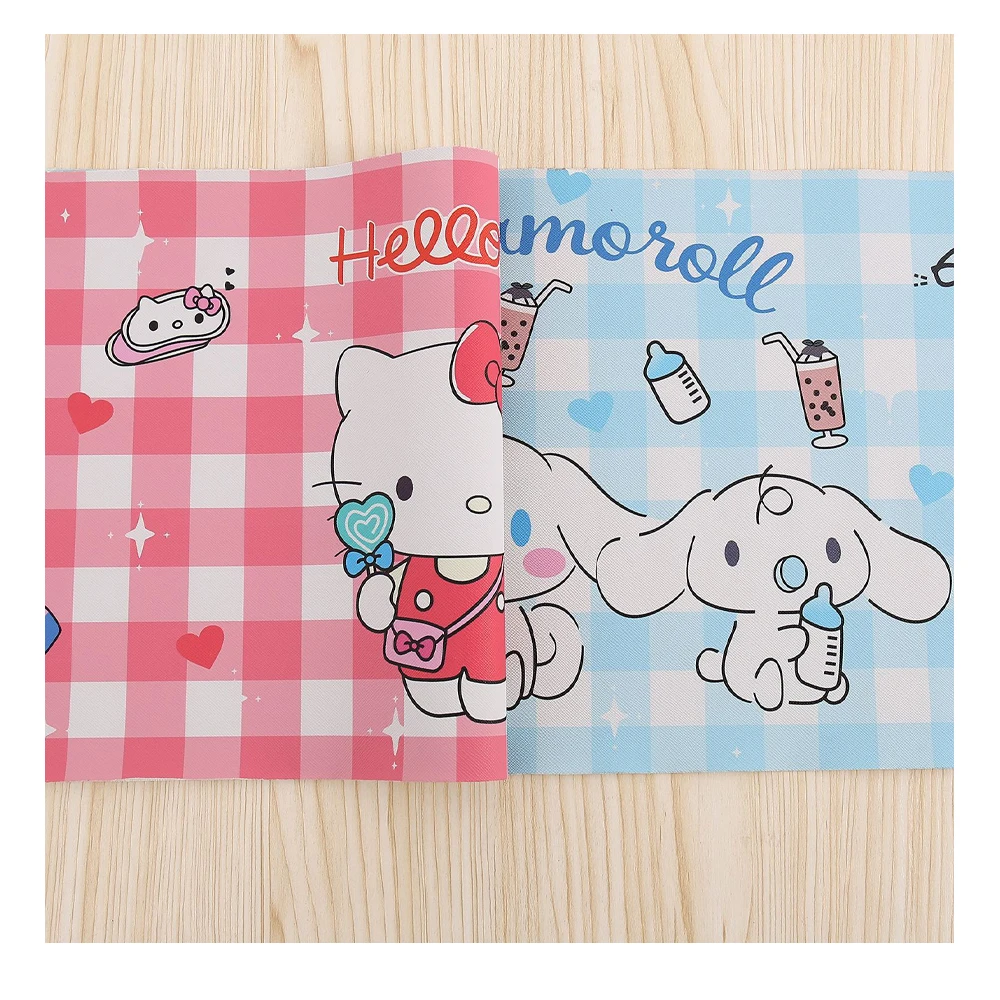 

Ins Kawaii Sanrios My Melody Hellokittys Cinnamoroll Kuromi почтовый Handyodon Xo Purin милый мультяшный Аниме настольный коврик подстилка