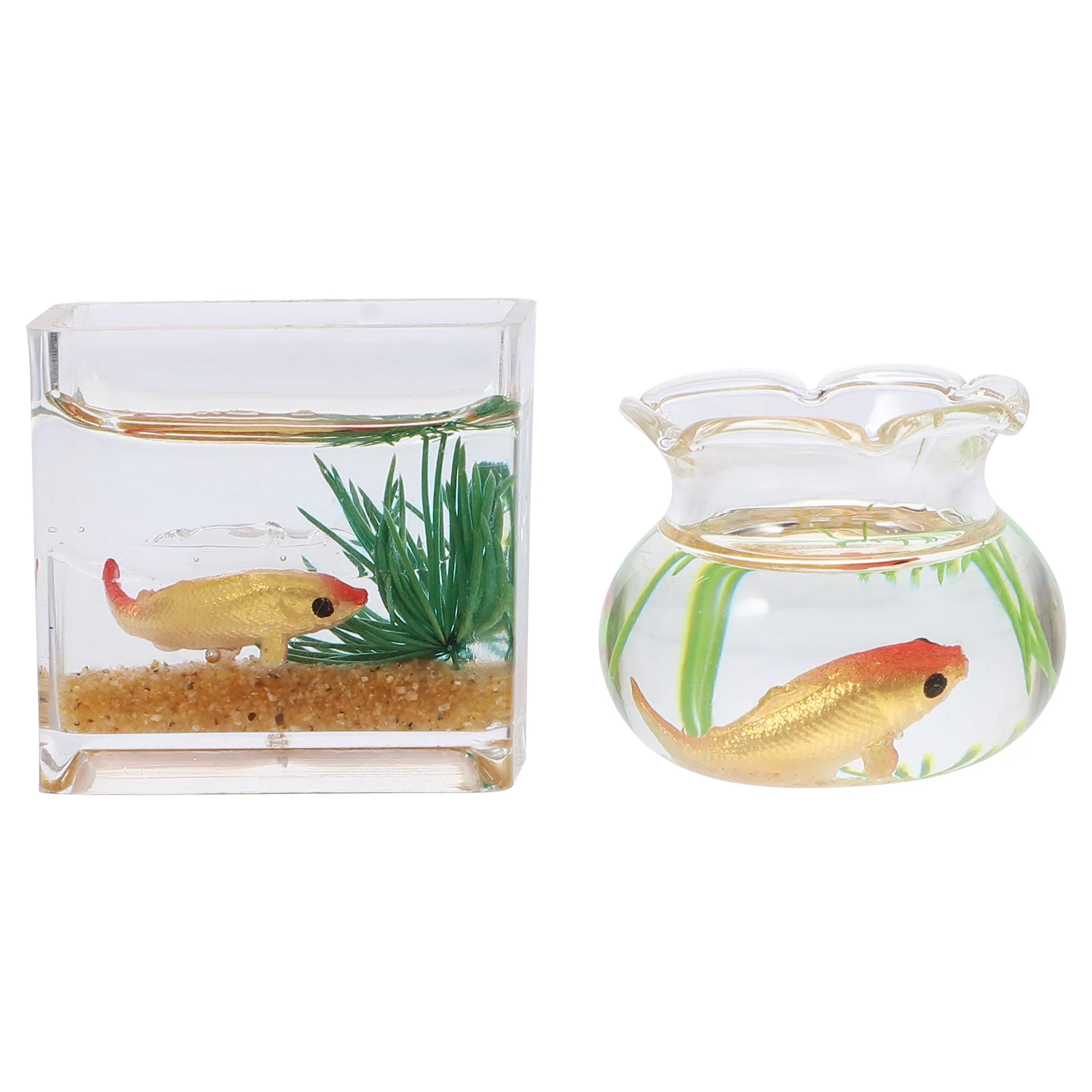 

Fishtank Miniature Bowl Goldfish House Mini Accessories Aquariumdoll Bowls Furniture 12 Ornaments Ornament Toys Pretend Toy