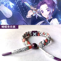 bracelet hand woven anime theme bracelet peripheral couple accessories holiday gifts anime demon slayer cosplay kamado tanjirou