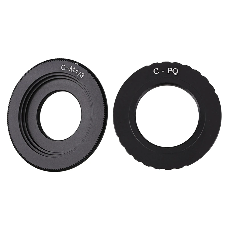 

NEW-1Pcs Camera C Mount Lens Cctv Lens For Pentax Q Q7 Q10 Q-S1 & 1Pcs Black C Mount Lens For Micro-4/3 Adapter E-P1 E-P2 E-P3 G