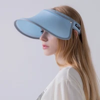 2021 korean version of the new sun visor double layer empty top hat outdoor travel uv protection sun fashion hair hoop sun visor