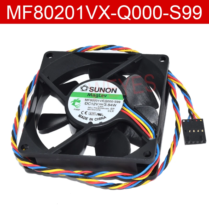 

Original For SUNON MF80201VX-Q000-S99 12V 3.84W 80*80*20MM 4 Lines PWM Control Speed Fan