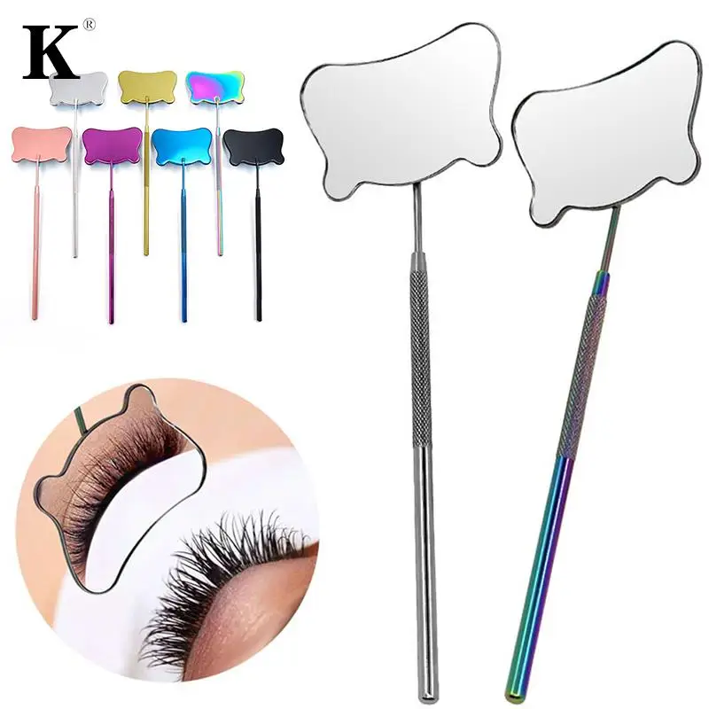 

Stainless Steel Eyelash Perm Lifting Tool Lash Checking Mirror Clean Up Rod Eyelash Separating Eyelash Extension Makeup Supplies