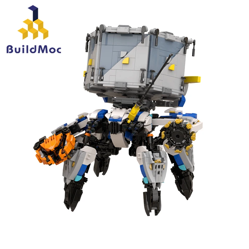 

New Horizon Shell Walker BuildMoc Building Blocks Set Zero Dawn Mecha Thunder Monster Bricks Toy For Children Birthday Xmas Gift