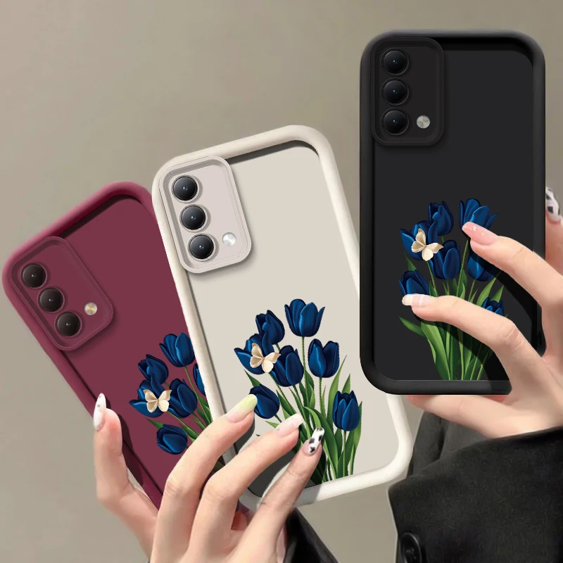 Фото Силиконовый чехол для телефона Infinix Tecno Pova 9 7 Ultra 6 Neo Camon 50 40 Pro Spark 40C 20C 6 Go 1 2024 с цветочным узором в виде тюльпанов №1