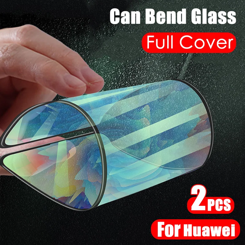 

Ceramics Tempered Glass For Huawei P20 P30 P40 P50 Lite Pro Can Bend of Screen Protector On Honor 8A 8X 9 9A 9X 10 10i 20 20S 30