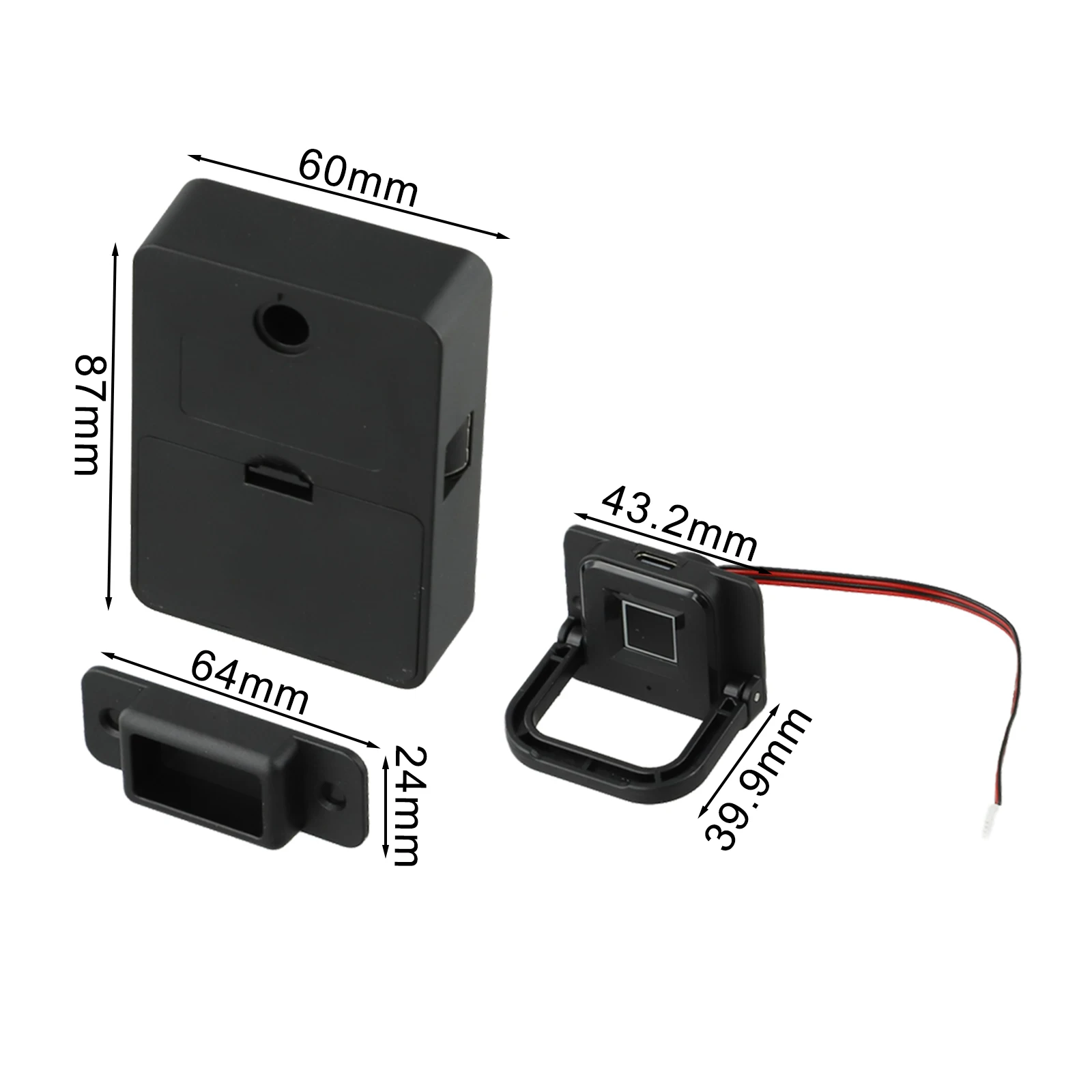 Биометрический замок с отпечатками пальцев черный без ключа умные замки для
