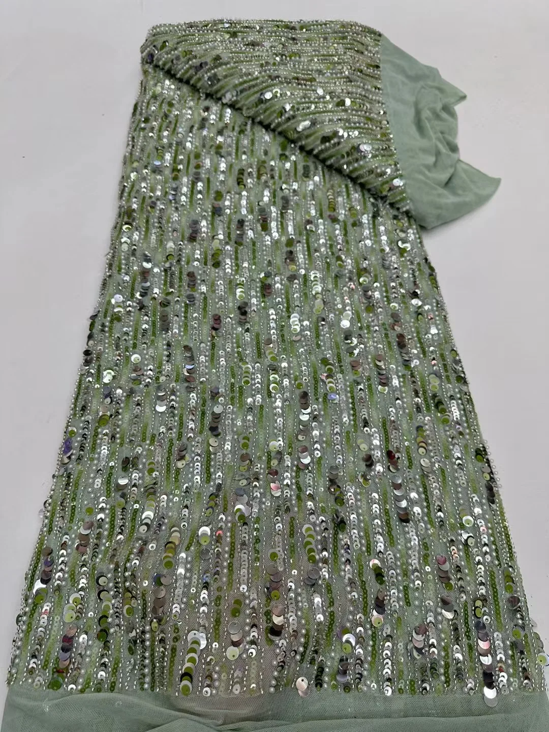 Новинка 2024 африканская кружевная ткань с блестками Высококачественная вышивка 3D