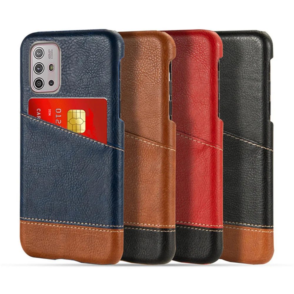 

Luxury Case For Motorola Moto G10 G30 G50 G60 Case Card Slot Mixed Splice PU Leather Cover for Moto G60 G60S G100 G200 Coque