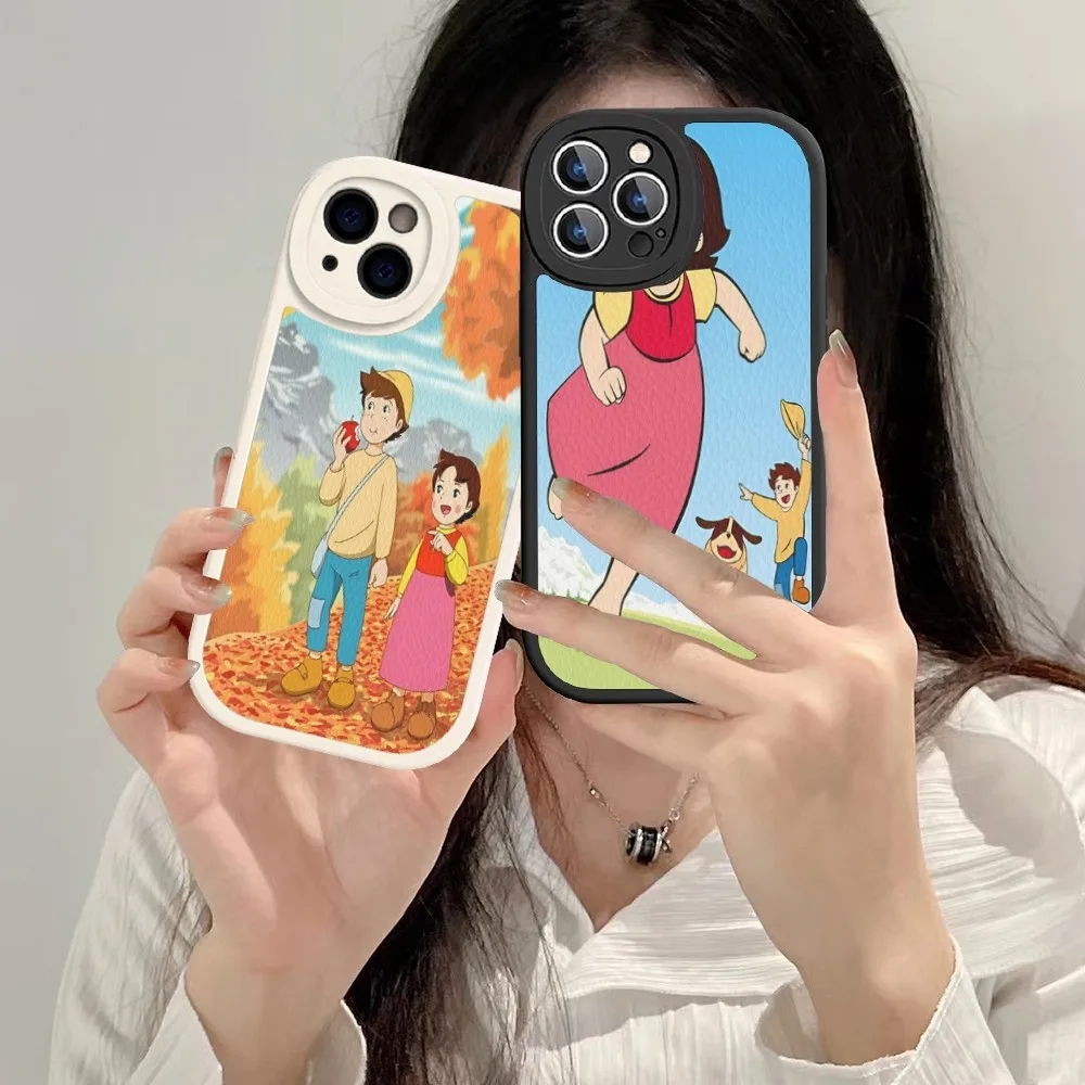 C-Cute H-Heidi чехол для телефона из жесткой кожи IPhone 16 15 14 13 12 Mini 11 Pro Max Xs X Xr 7 8 Plus Fundas