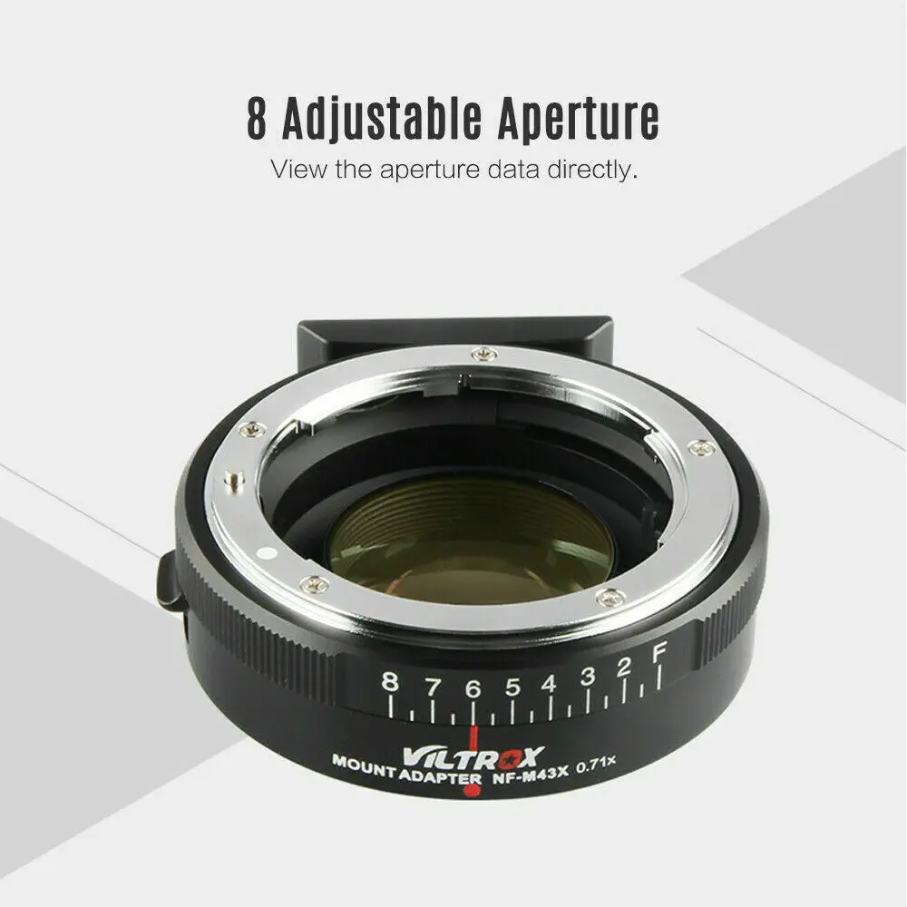 VILTROX Φ 0.71X металлический Адаптер для объектива Nikon G F камеры M4/3 Olympus | Электроника