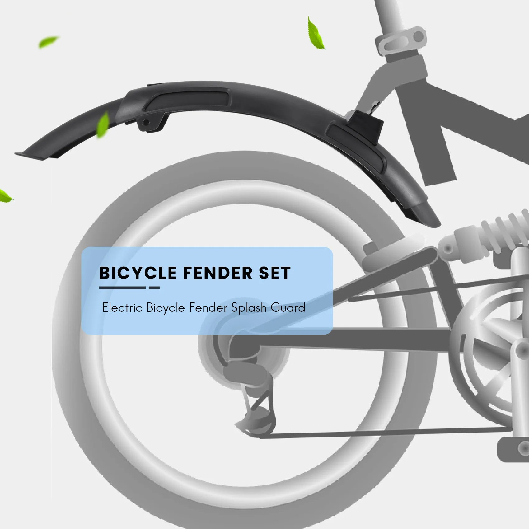 

For Xiaomi Qicycle EF1 Electric Bicycle Bike Mudguard and Kickstand Tyre Splash Fender Support