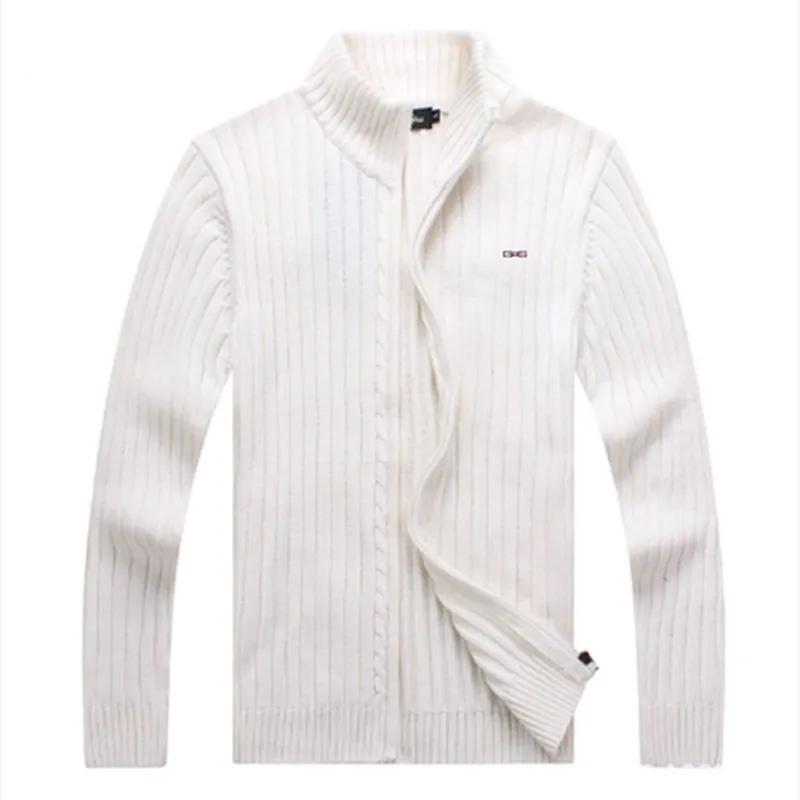 High Quality New  Sweater Men Homme Autumn Winter Male Mens Sweater Jackets Casual Zipper Knitwear Plus Size M-3XL