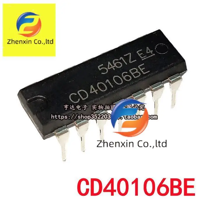 

10 шт. Оригинальный Новый CD40106BE CD40106/HCF40106 шестишмидтный триггер DIP-14 вход