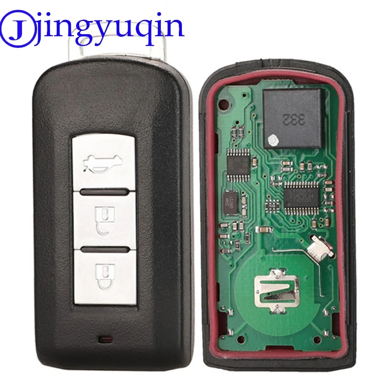 

Jingyuqin 3/4 кнопка автомобильный дистанционный смарт-ключ для MITSUBISHI ASX Outlander Sport Pajero Shogun Montero Lancer RVR G8D-644M-KEY-E