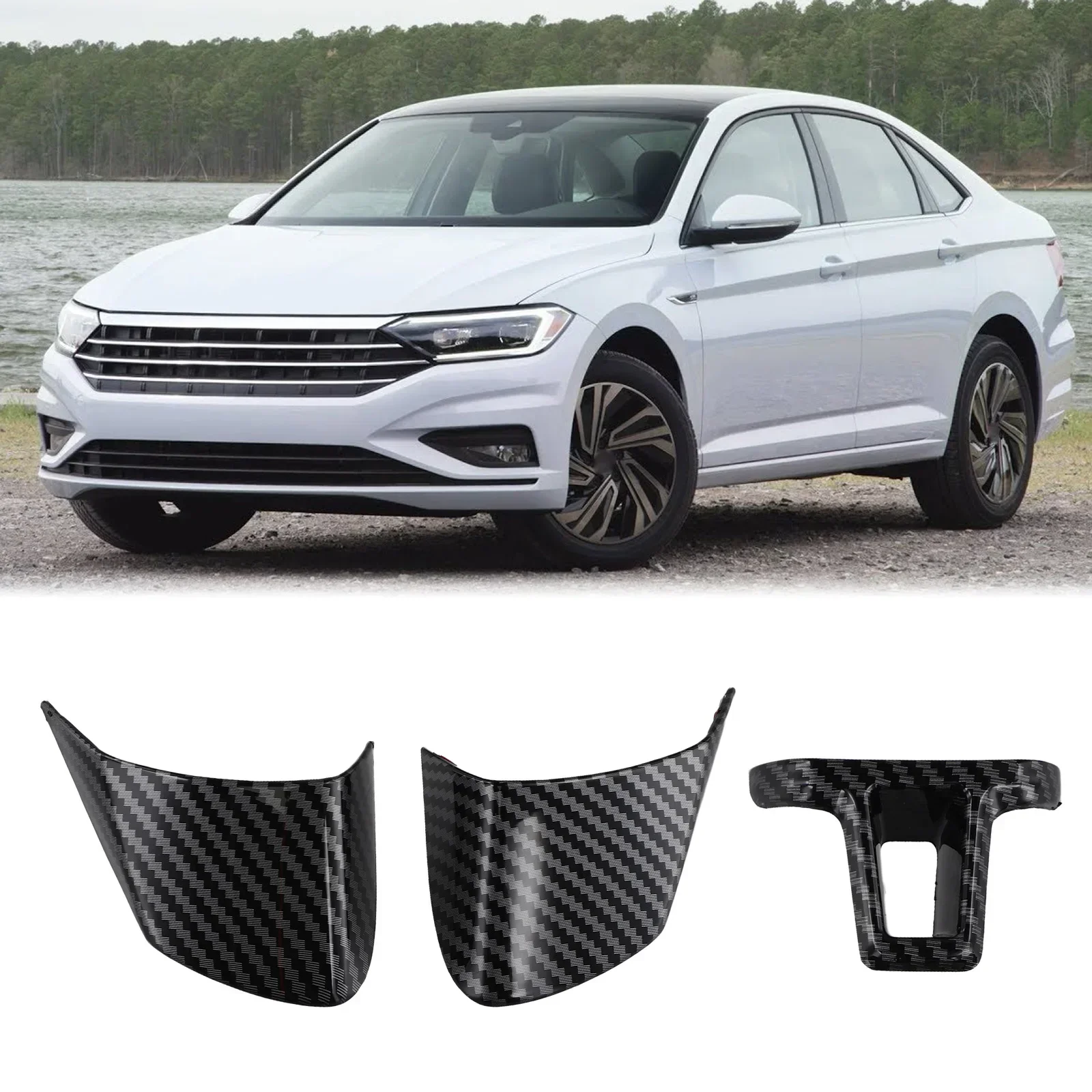 Фото Внутренняя Панель рулевого колеса автомобиля, обшивка для Golf 6, для Bora 2009-2014 2024 годов, абсолютно новая и высококачественная скидка №5