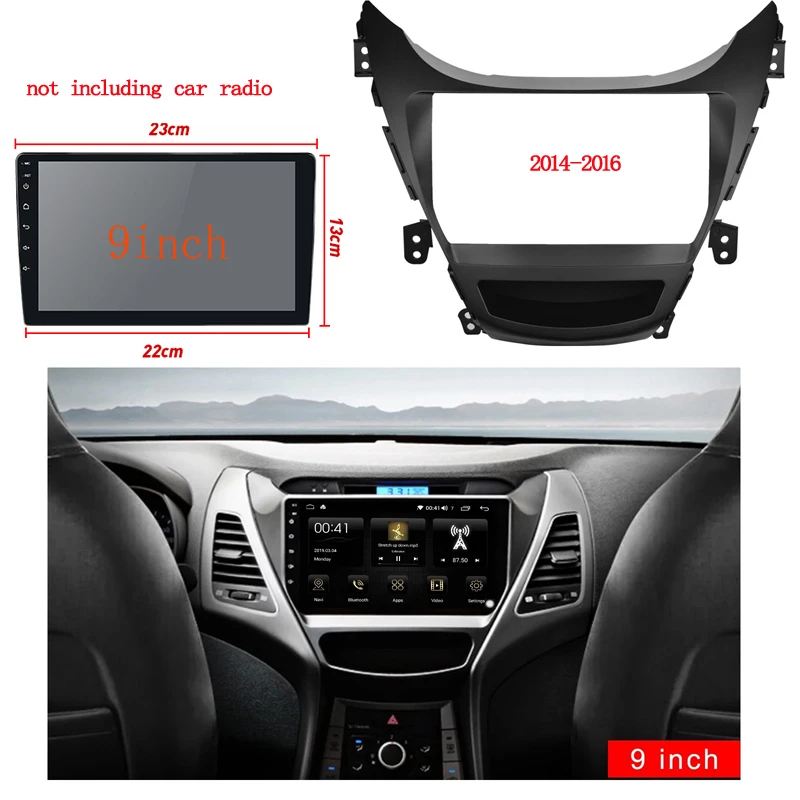 

Автомобильная рама для Hyundai Elantra 2010-2013, 2 Din, 9 дюймов