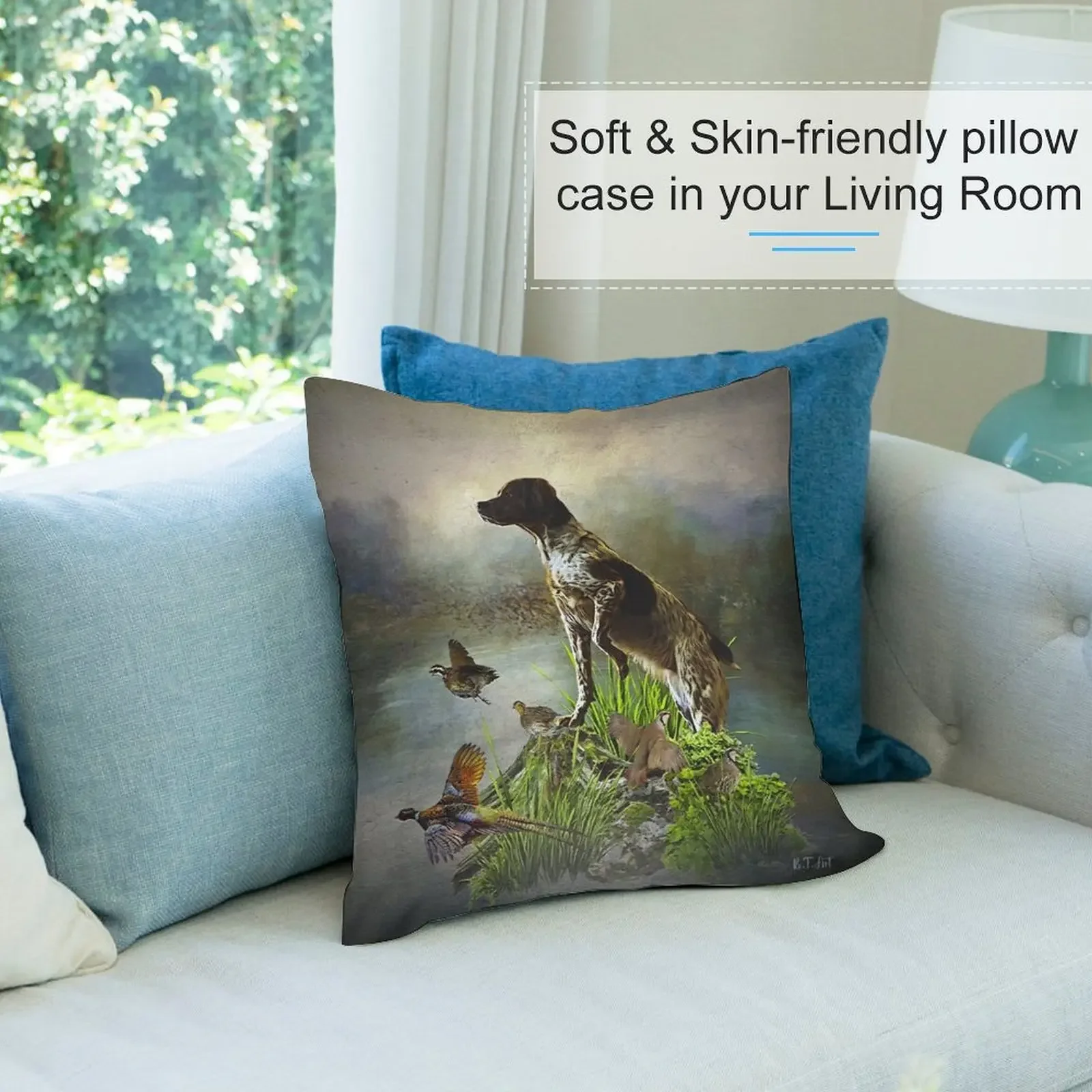 Французская Бретань охотничья птица декоративная подушка чехлы для дивана