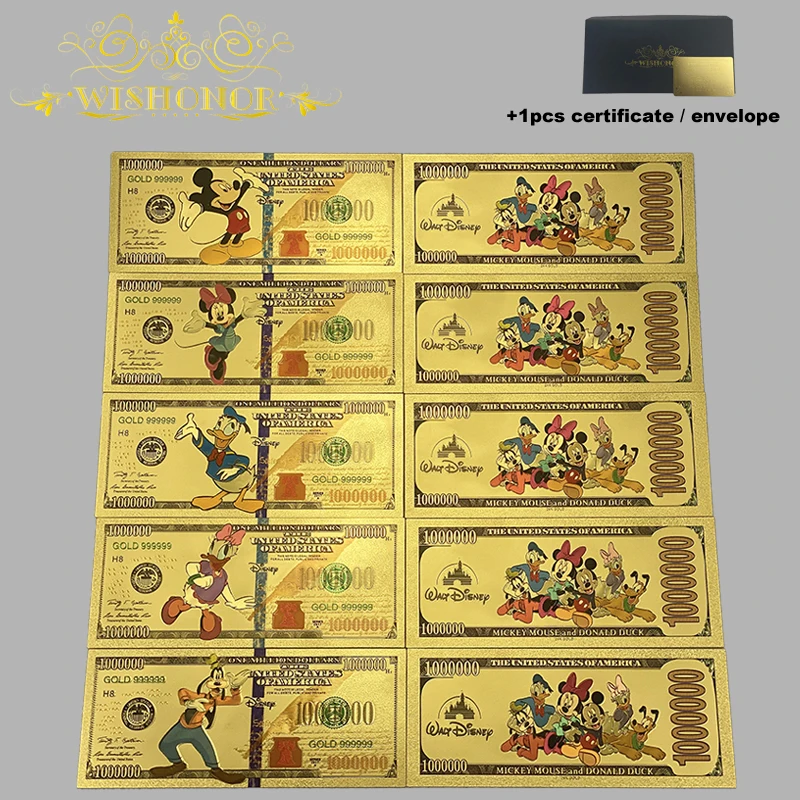 

Top Selling Products All Styles Nice Japan Anime Banknote Sets Anime Plastic Card in 24k Gold Plated For Collection