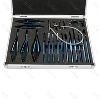 ophthalmic set instrument 21pcs titanium alloystainless steel cataract eye eye micro tweezers scissors needle holder set tools