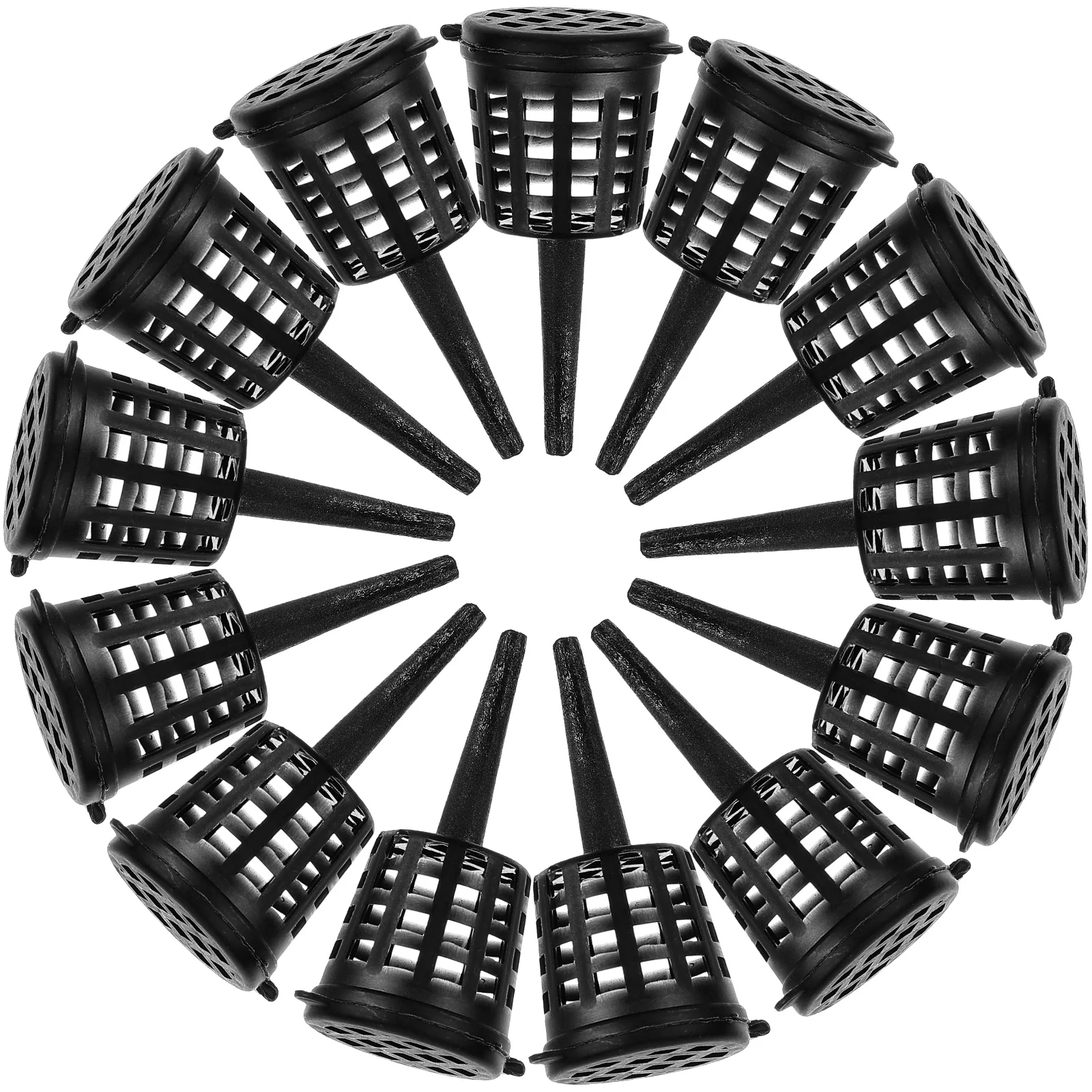 

50 Pcs Plastic Aquarium Plants Container Flower Basket Baskets Control