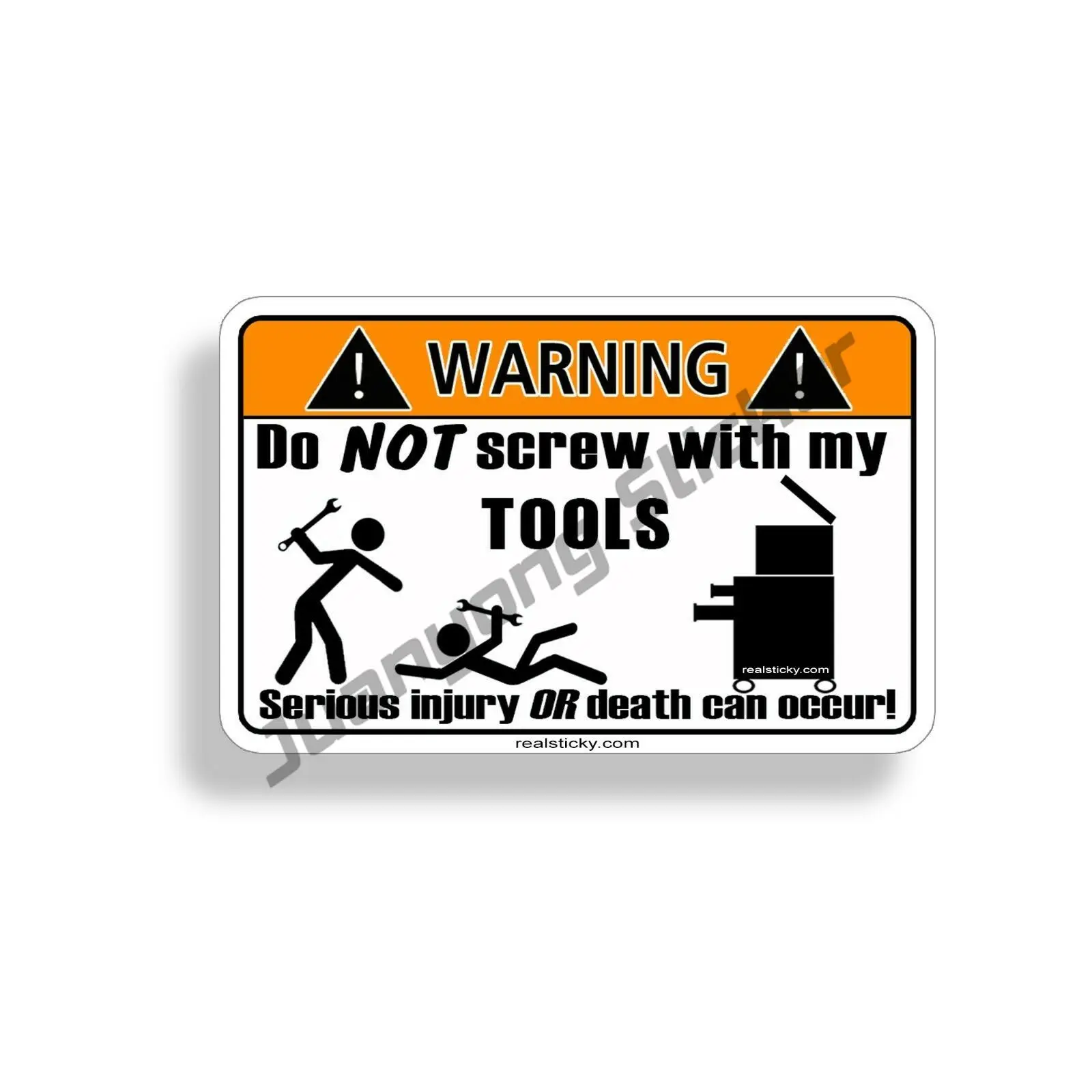 

Car Stickers Funny Tool Warning Sticker Toolbox Garage Shop Wall Vehicle Mechanic Decal Windshield Suv Decoration Accessories