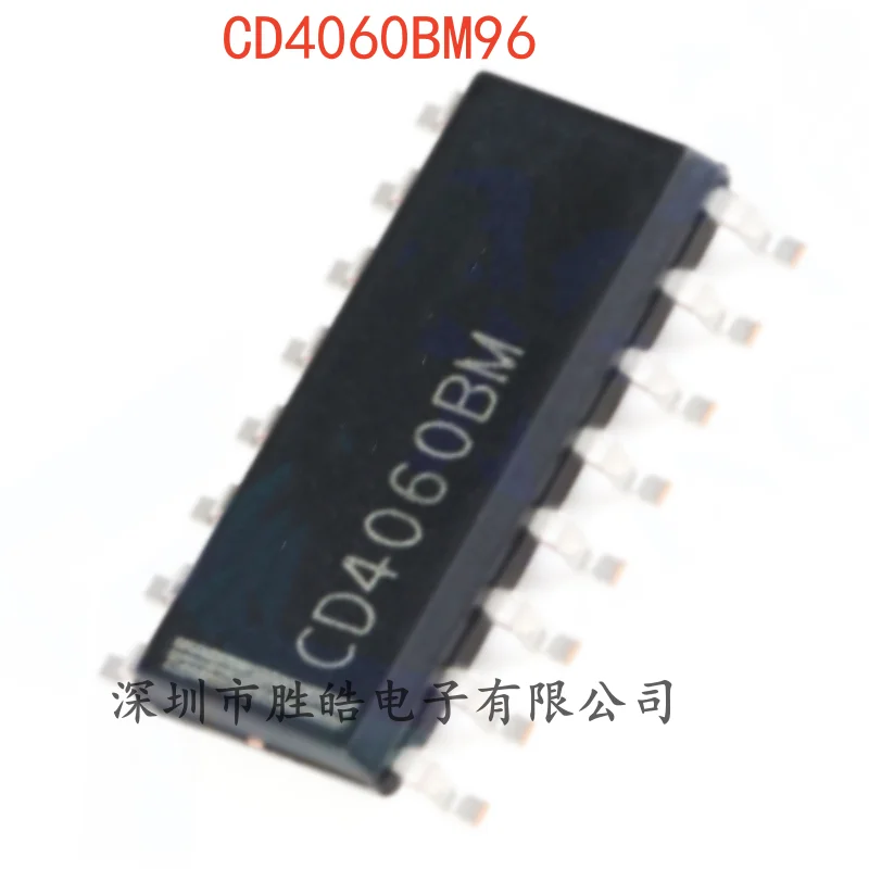 

(10PCS) NEW CD4060BM96 4060BM96 CMOS 14-Level Ripple Carry Binary Counter Chip SOIC-16 CD4060 Integrated Circuit