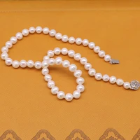 hoozz p 6 7mm white freshwater choker length pearl necklace for womena gem qualitynatural cultured